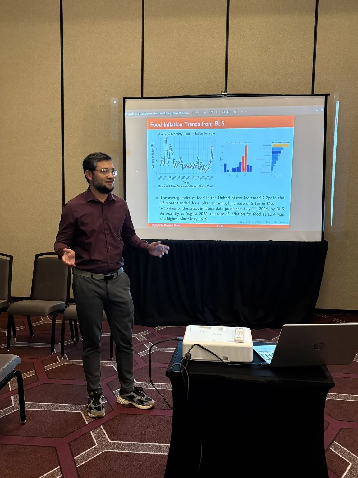 M. R. Hoque presenting at the FBD 2026 Annual Conference